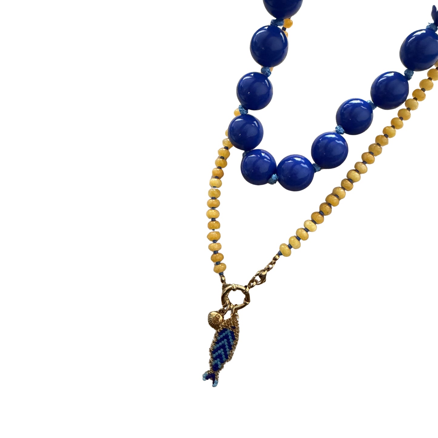 Blue Fish Necklace