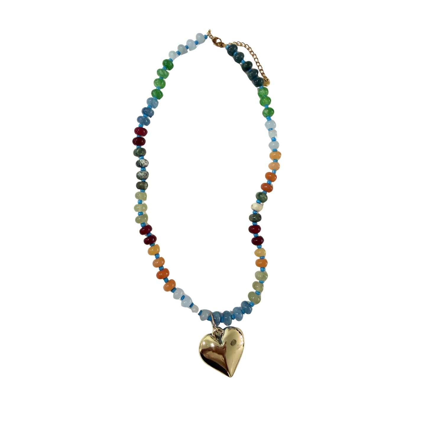 Colorful heart pPndant Necklace