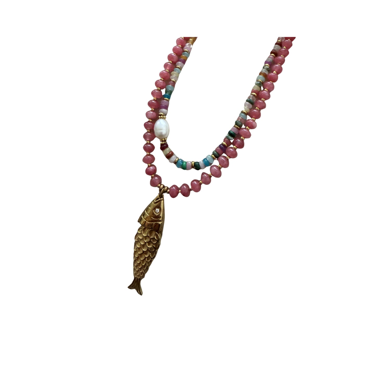 Gold Fish Necklace