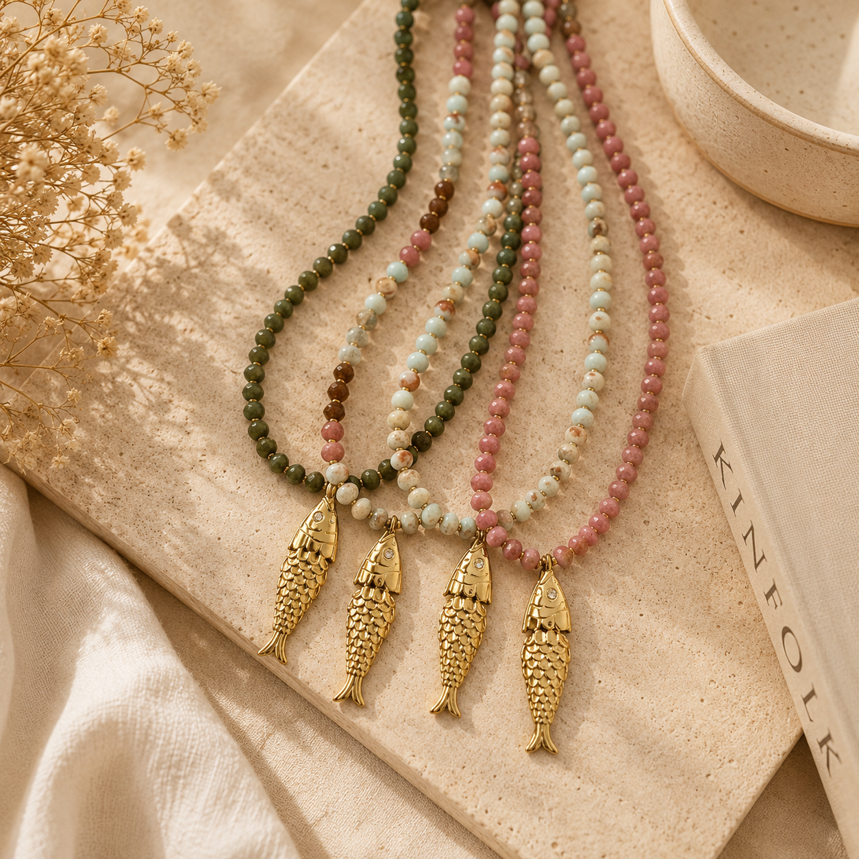 Gold Fish Necklace