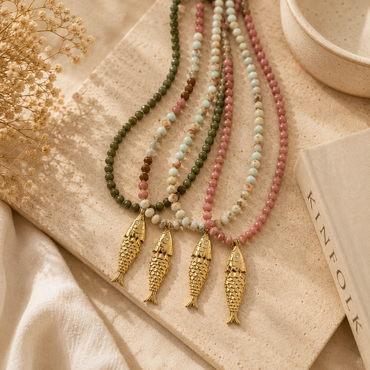 Gold Fish Necklace