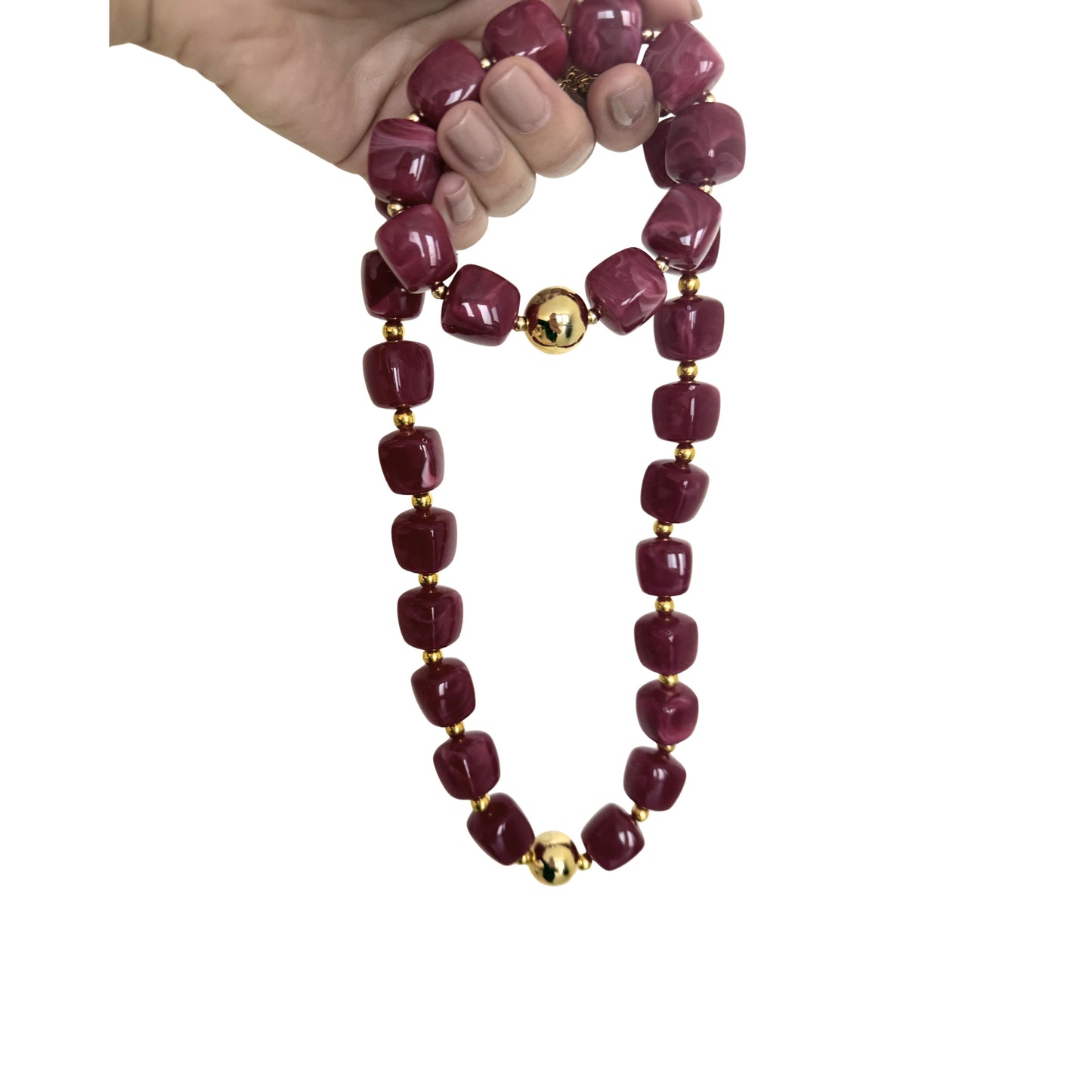 Square Bead Necklace
