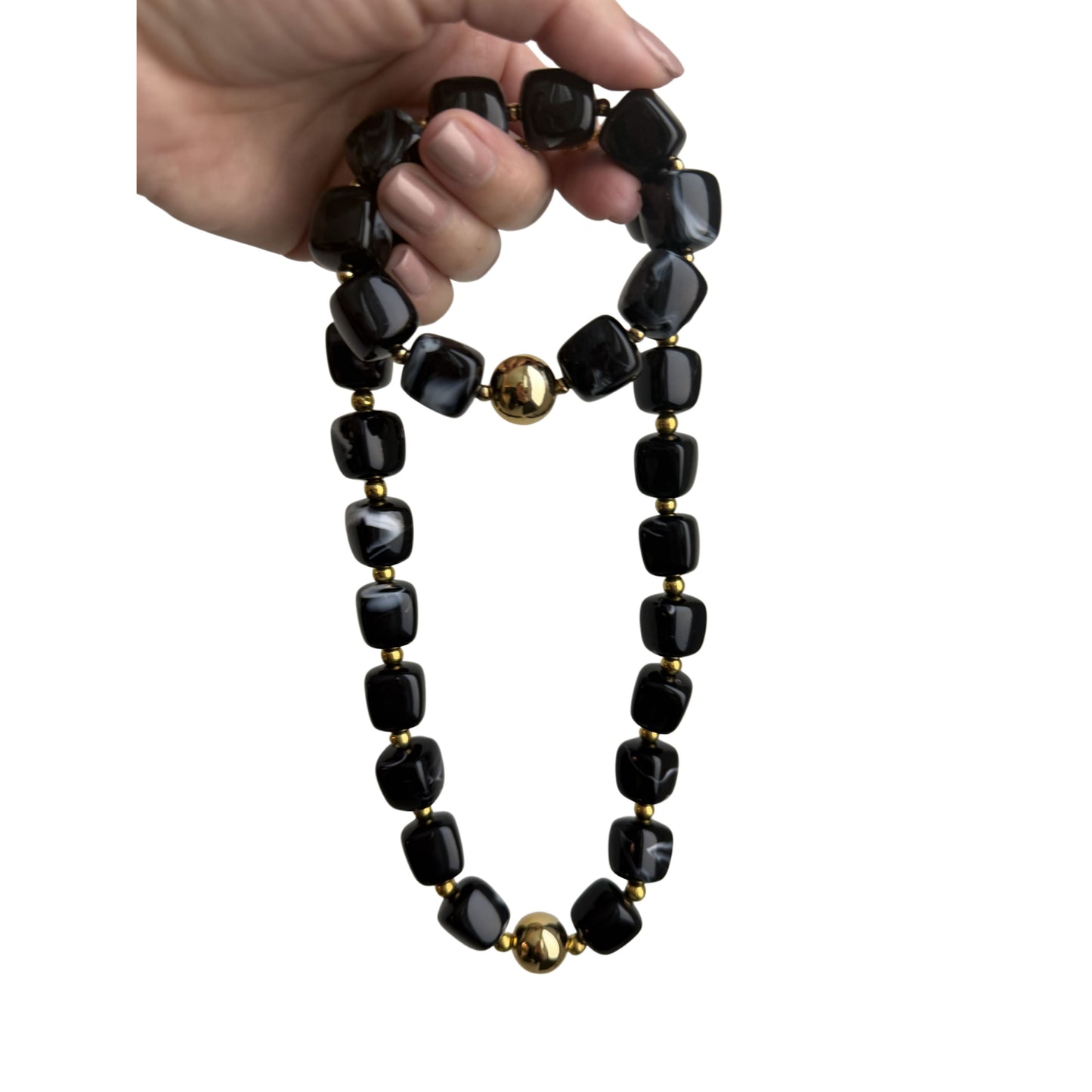 Square Bead Necklace