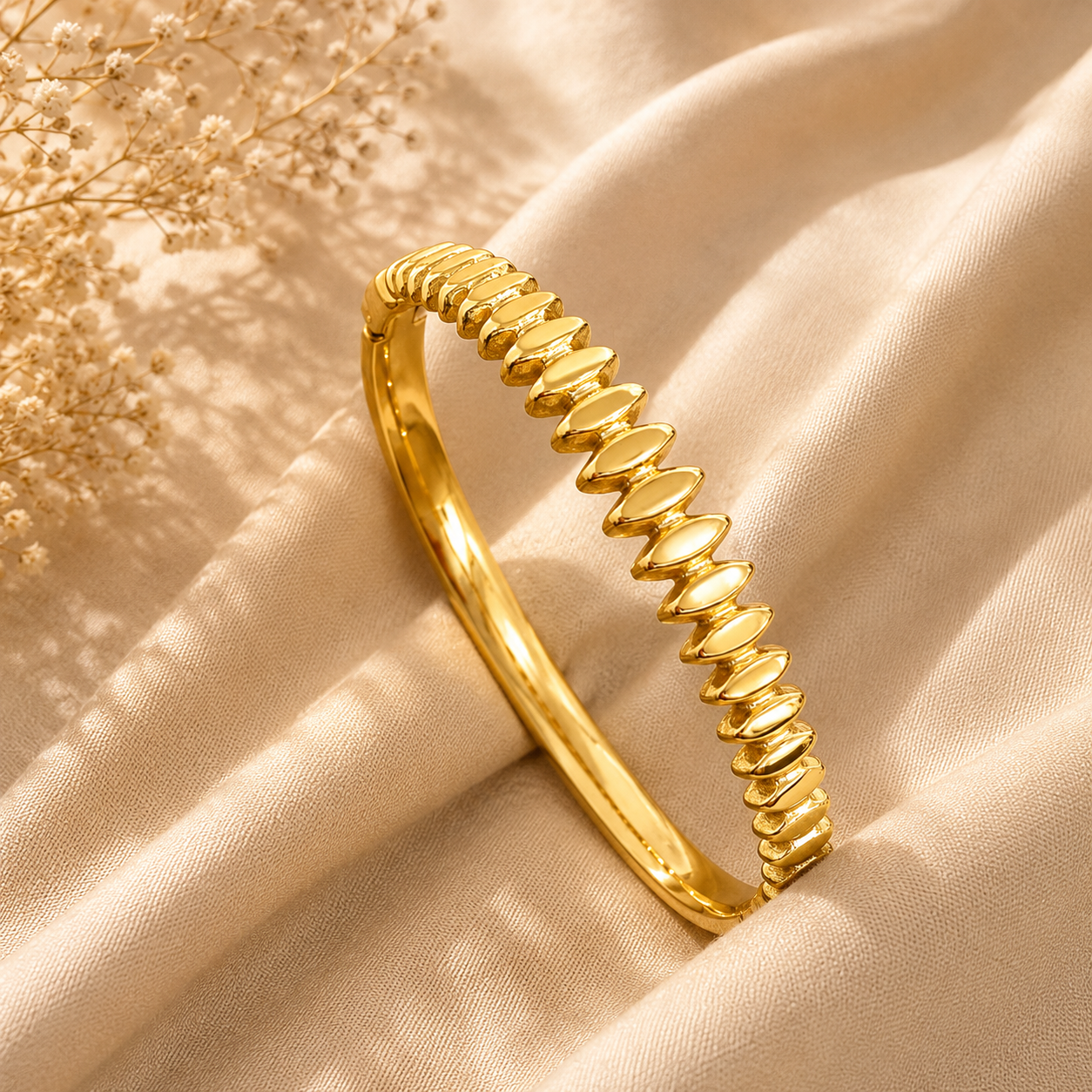 Gold and Brilliant Bracelets